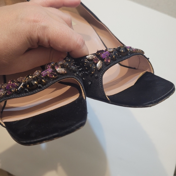 Prada black satin embellished pumps size 40 - Picture 12 of 16